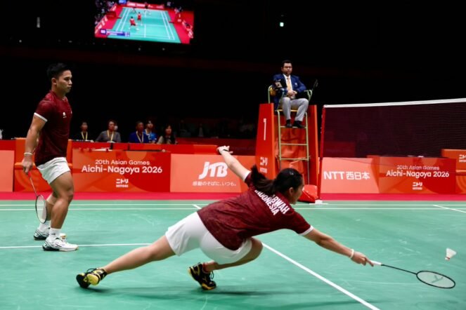 Pasangan ganda campuran Indonesia, menyerah pada unggulan kedua China