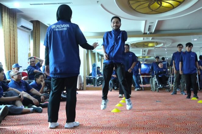 Kemenpora RI melalui Kedeputian Bidang Pembudayaan Olahraga menuntaskan program Training of Trainers (ToT) Penggerak Olahraga Disabilitas BERDAYA di 16 titik pelaksanaan sepanjang 2026.(dok.Gilang/Kemenpora)